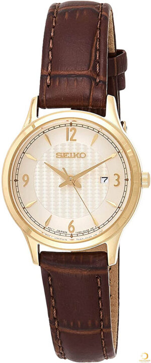 lbwm ĐỒNG HỒ NỮ SEIKO SXDG96P1 DÂY DA TRẺ TRUNG THANH LỊCH