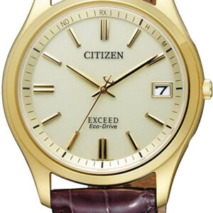 lbwm ĐỒNG HỒ NAM CITIZEN EAG74-2942 DÂY DA MẠ VÀNG