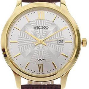 lbwm ĐỒNG HỒ NAM SEIKO SUR298P1 MÁY PIN DÂY DA THẬT