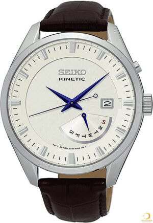 lbwm ĐỒNG HỒ NAM SEIKO KINETIC SRN071P1 MÁY PIN DÂY DA