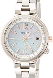 lbwm ĐỒNG HỒ NỮ SEIKO LUKIA SSVV034 MÁY NĂNG LƯỢNG MẶT TRỜI DÂY KIM LOẠI