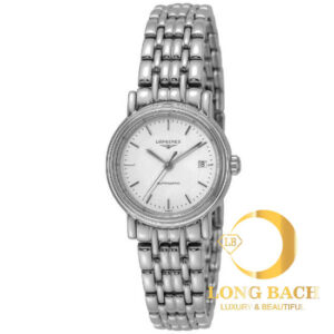 lbwm ĐỒNG HỒ NỮ LONGINES L43214186 MÁY CƠ MẶT TRẮNG DÂY KIM LOẠI L4.321.4.18.6