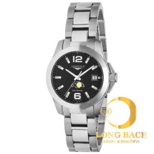 lbwm ĐỒNG HỒ NỮ LONGINES L33814586 MÁY PIN MẶT ĐEN CÁ TÍNH L3.381.4.58.6