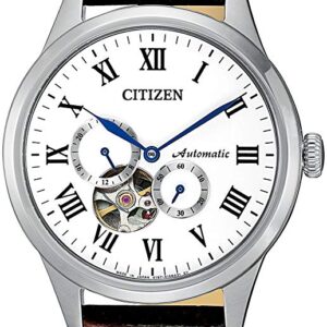 lbwm ĐỒNG HỒ NAM CITIZEN AUTOMATIC NP1020-15A MẶT TRẮNG DÂY DA