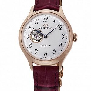 lbwm ĐỒNG HỒ NỮ ORIENT STAR CLASSIC SEMI SKELETON RK-ND0006S MẶT TRẮNG DÂY DA TRẺ TRUNG