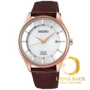 lbwm ĐỒNG HỒ NAM SEIKO SBPX106 MẠ VÀNG DÂY DA TRẺ TRUNG