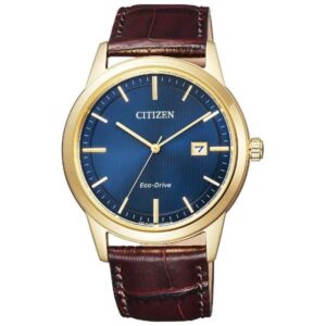 lbwm ĐỒNG HỒ NAM CITIZEN AW1232-21L MẠ VÀNG KẾT HỢP DÂY DA NAM TÍNH TRẺ TRUNG