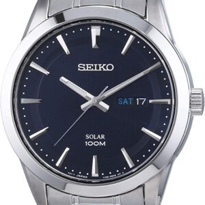 lbwm ĐỒNG HỒ NAM SEIKO SNE361P1 MÁY PIN MẶT XANH DÂY KIM LOẠI