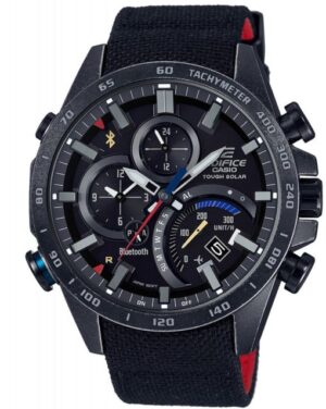 lbwm ĐỒNG HỒ NAM CASIO EDIFICE EQB-501TRC-1AJR MÁY NĂNG LƯỢNG MẶT TRỜI DÂY VẢI