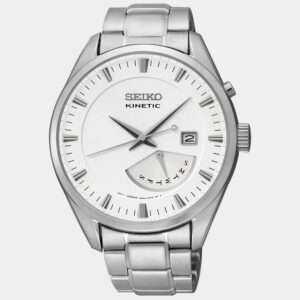 lbwm ĐỒNG HỒ NAM SEIKO KINETIC SRN043P1 MÁY PIN DÂY KIM LOẠI