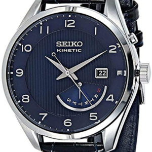 lbwm ĐỒNG HỒ NAM SEIKO KINETIC SRN061P1 MẶT XANH DÂY DA