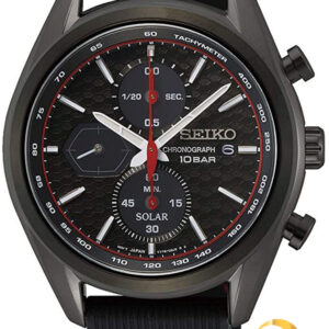 lbwm ĐỒNG HỒ NAM SEIKO SSC777P1 QUARTZ SOLAR CHRONOGRAPH ĐEN TOÀN BỘ