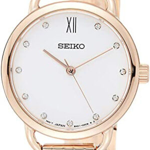 lbwm ĐỒNG HỒ NỮ SEIKO SUR698P1 MÁY PIN MẠ VÀNG HỒNG TOÀN BỘ