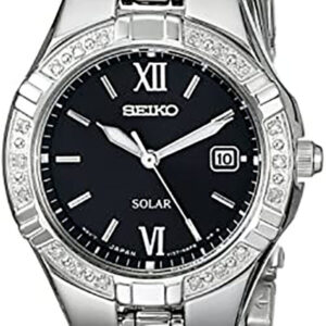 lbwm ĐỒNG HỒ NỮ SEIKO SUT067 MẶT ĐEN THÉP KHÔNG GỈ NỔI BẬT