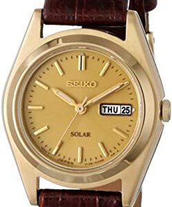 lbwm ĐỒNG HỒ NỮ SEIKO SUT120 PIN NĂNG LƯỢNG MẶT TRỜI MẶT SỐ VÀNG